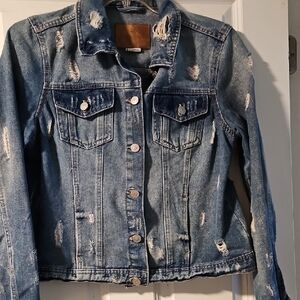 Distressed Denim Jacket